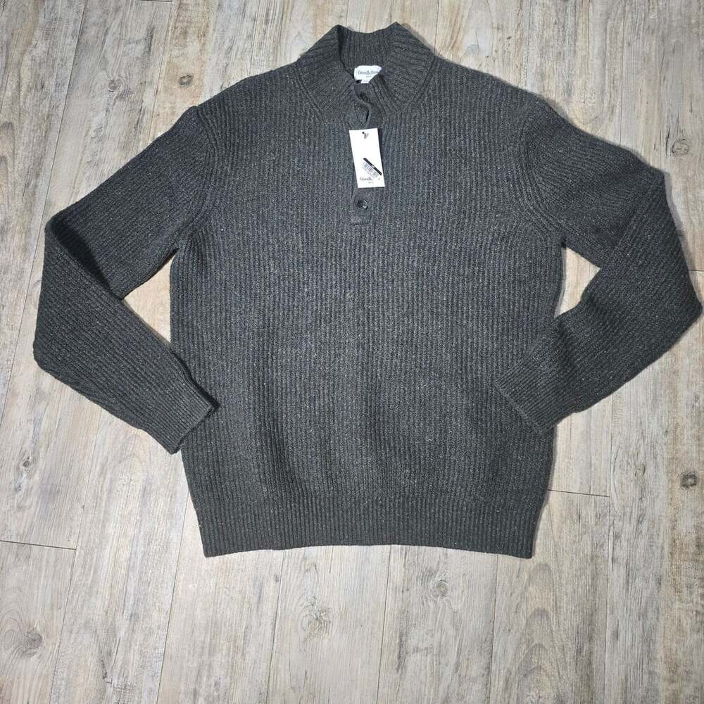 Goodfellow & Co Mock Neck Button Sweater